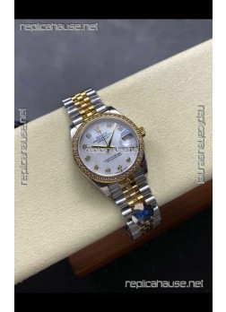 Rolex Super Clone Datejust 31MM Pearl Dial Yellow Gold Super Clone Watch 