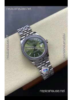 Rolex Super Clone Datejust 31MM Green Dial Steel Case Super Clone Watch 