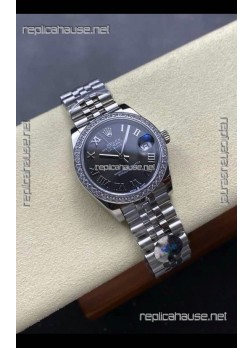 Rolex Super Clone Datejust 31MM Grey Dial Steel Case Super Clone Watch 