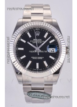 Datejust Super Clone 126334 Black Dial 41MM FREE SPRUNG MVMNT 3235 Watch 