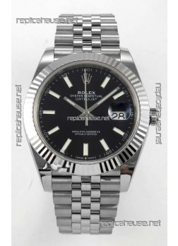 Datejust Super Clone 126334 Black Dial 41MM FREE SPRUNG MVMNT 3235 Watch 