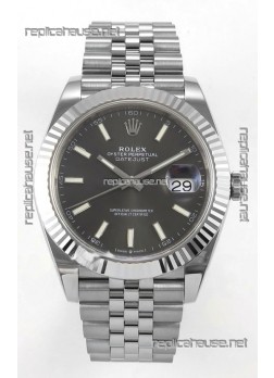 Datejust Super Clone 126334 Grey Dial 41MM FREE SPRUNG MVMNT 3235 Watch 