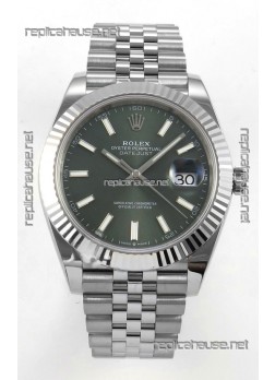 Datejust Super Clone 126334 Green Dial 41MM FREE SPRUNG MVMNT 3235 Watch 