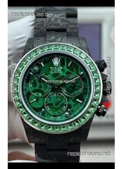 Rolex Daytona Green "Artisans De Genève - Poetry of Lights" Carbon Casing Super Clone Watch 