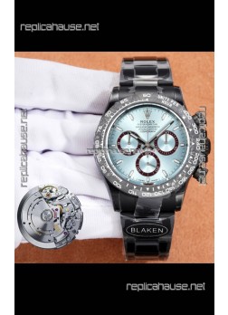 Rolex Daytona Blaken 4131 Movement ICE Blue Dial Super Clone Watch 
