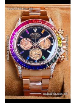 Rolex Daytona 116568 Rose Gold Black Dial Super Clone Watch 