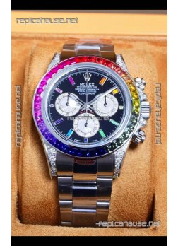 Rolex Daytona 116599 White Gold Black Dial Super Clone Watch 