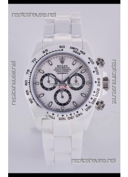 Rolex Daytona AET White Ceramic 4130 Movment Super Clone Watch 