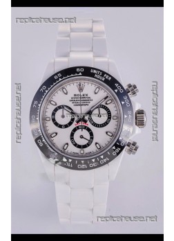 Rolex Daytona AET White Ceramic 4130 Movment Super Clone Watch 