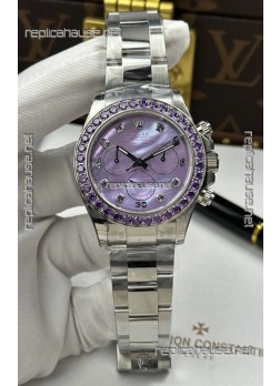 Rolex Daytona Super Purple Pearl Pearl 4131 Movement Super Clone Watch 