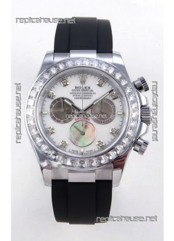 Rolex Daytona 126539TBR FREE SPRUNG MVMNT White Pearl Dial Super Clone Watch 