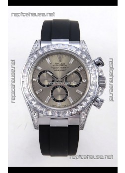 Rolex Daytona 126539TBR FREE SPRUNG MVMNT Grey Dial Super Clone Watch 