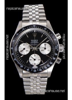 Rolex Daytona Paul Newman 37MM Tiffany & Co Black Dial Manual Wind Super Clone Watch 