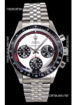 Rolex Daytona Paul Newman 37MM Tiffany & Co White Dial Manual Wind Super Clone Watch 