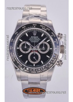 Rolex Daytona 126500 Black Dial Stick Markers FREE SPRUNG MVMT Super Clone Watch 