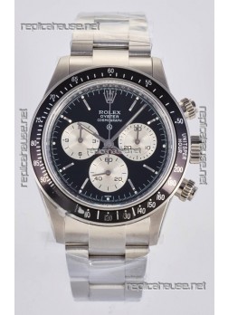 Rolex Daytona Paul Newman Black Dial Custom Modded 4130 Mvnt Swiss Replica