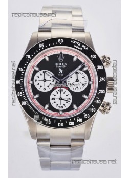 Rolex Daytona Paul Newman Black Dial Custom Modded 4130 Mvnt Swiss Replica