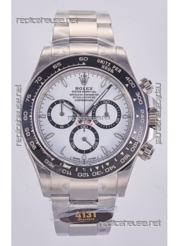Rolex Daytona 126500 White Dial Stick Markers FREE SPRUNG MVMT Super Clone Watch 