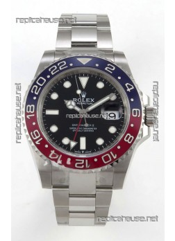 GMT Masters 126710BLRO Pepsi Cal.3285 FREE SPRUNG MVMNT Super Clone 