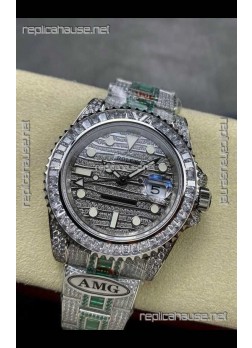 Rolex GMT Masters II Iced Out Dial and Casing Super Clone Watch