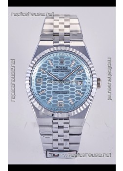 Rolex Land-Dweller 127336 Ice Blue Honeycomb Dial 40MM Super Clone Watch 