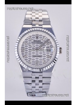 Rolex Land-Dweller 127336 Steel Honeycomb Dial 40MM Super Clone Watch 