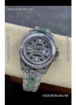 Rolex Submariner 116610 Iced Out Edition 12 Swiss Replica Watch 