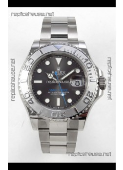 Rolex Yachtmaster 40mm Grey Dial 3235 Movement Blue Dial Superclone Watch 