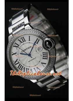 Ballon De Cartier Swiss Automatic Replica Watch in Steel - 42MM