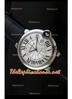Ballon De Cartier Swiss Automatic Watch in Leather Strap