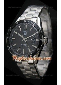 Tag Heuer Carrera Calibre 5 Swiss Replica Watch in Black Dial