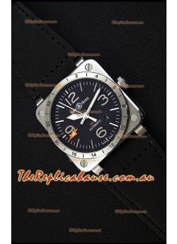 Bell & Ross BR03-93 GMT Steel Swiss Replica Watch 1:1 Edition 42MM
