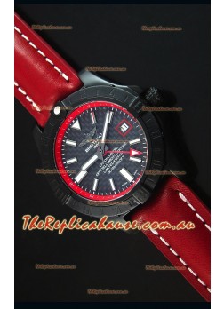 Breitling Chronometre GMT Carbon Dial Swiss Replica Timepiece in PVD Casing