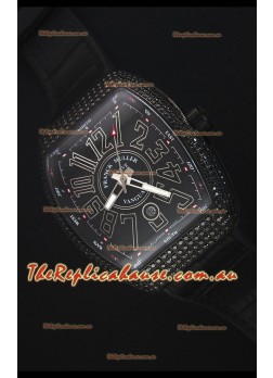 Franck Muller Vanguard Swiss Replica Watch in PVD Coated Case