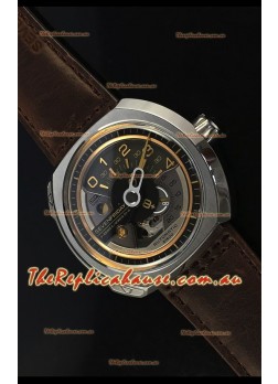 SevenFriday V02-01 Miyota 82S7 Movement 1:1 Edition Gold/Brown Dial