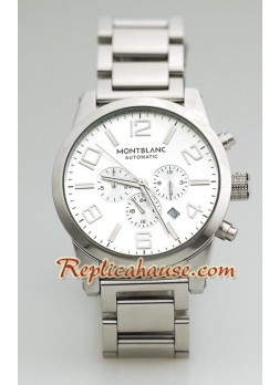 Mont Blanc Timewalker - Silver Dial MBLNC38