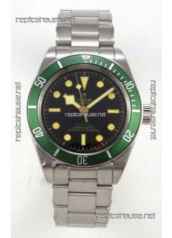Tudor Black Bay 41 Black Dial Green Bezel Oyster Super Clone Watch 
