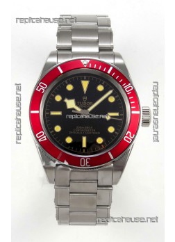 Tudor Black Bay 41 Black Dial Red Bezel Oyster Super Clone Watch 