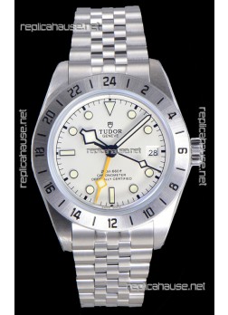 Tudor Black Bay PRO 79470-0004 GMT White Dial Jubilee Super Clone Watch 