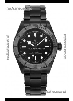 Tudor Black Bay PVD Case Black Dial Swiss Replica Watch 