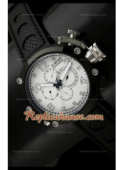 U-Boat Flightdeck Rattrapante Japanese automatic Watch in PVD Casing