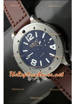 U Boat U-42 Diver Stainless Steel Swiss Watch - White Markers