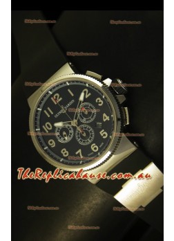 Ulysse Nardin Marine Chronograph Stainless Steel Black Arabic Dial - 1:1 Mirror Replica