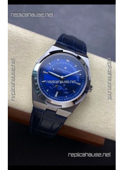 Vacheron Constantin Overseas True Moon Phase Steel Case Blue Dial Swiss Replica Watch 