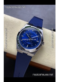Vacheron Constantin Overseas True Moon Phase Steel Case Blue Dial Swiss Replica Watch 