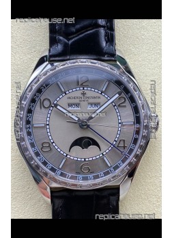 Vacheron Constantin Fiftysix Moonphase Steel Dial Steel Case Swiss Replica Watch 