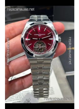 Vacheron Constantin Overseas Tourbillon Red Dial Super Clone Watch 
