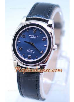 Rolex Cellini Cestello Ladies Swiss Watch All Blue