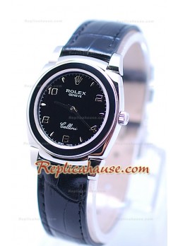 Rolex Cellini Cestello Ladies Swiss Watch All Black
