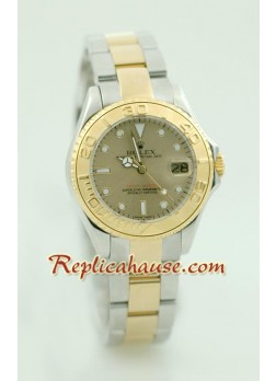 Rolex Yacht Master Two Tone Ladies Size ROLX856